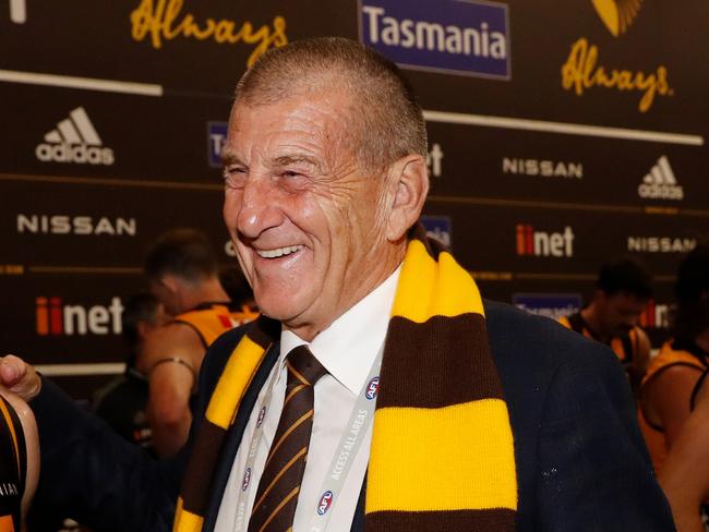 Jeff Kennett is in isolation after testing positive to Covid. Picture: Dylan Burns/AFL/Getty