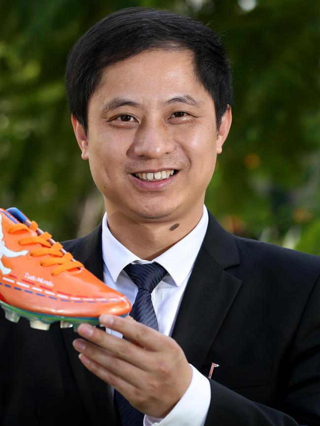 Executive chairman of soccer boot maker XPD Jiameng Zhang, who had not disclosed his trading to the ASX. Picture: Regi Varghese