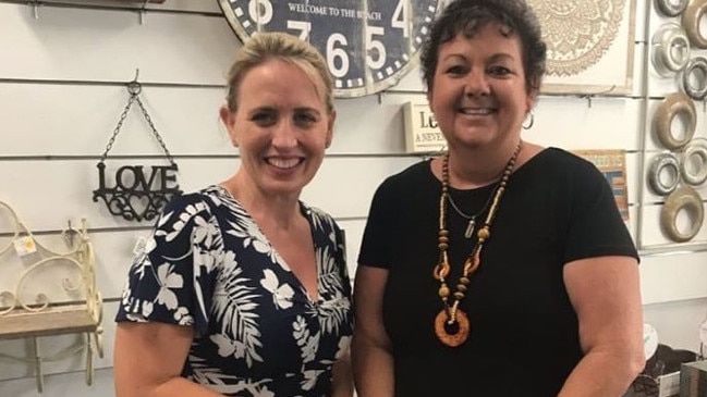 Former Labor Whitsundays candidate Tracey Cameron, right, with Queensland Development, Tourism and Innovation Minister Kate Jones.