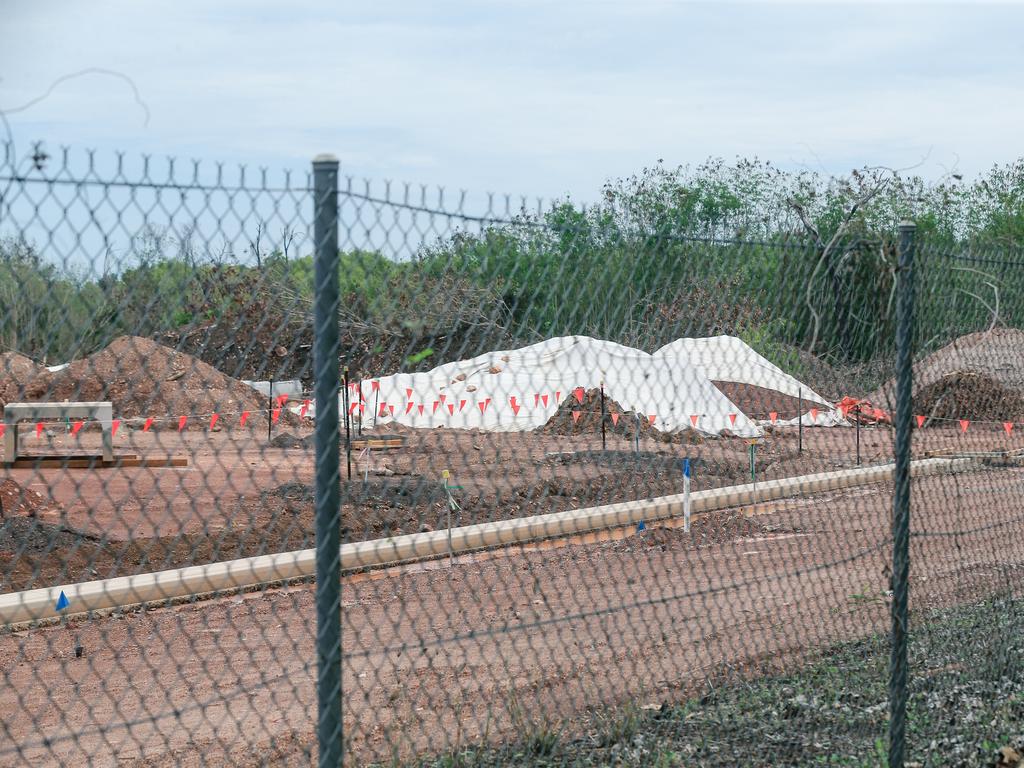 Asbestos discovered at Richardson Park site next to Ludmilla PrimarySchool. Picture: Glenn Campbell