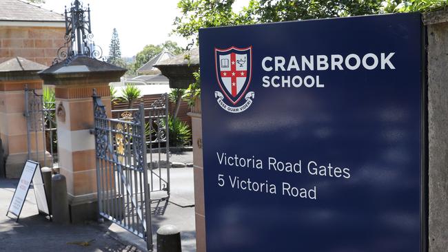 The entrance to Cranbrook School in Bellevue Hill. Picture: Richard Dobson