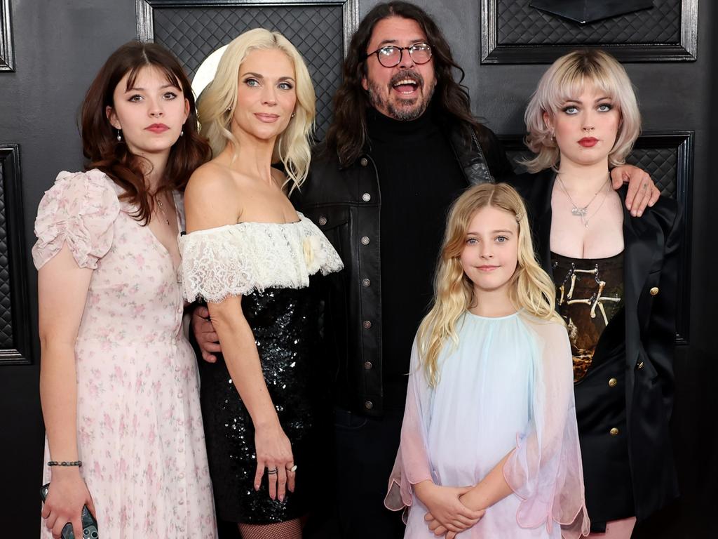 The singer has three kids with wife Jordyn: Harper Grohl, Ophelia and Violet. Picture: Amy Sussman/Getty Images