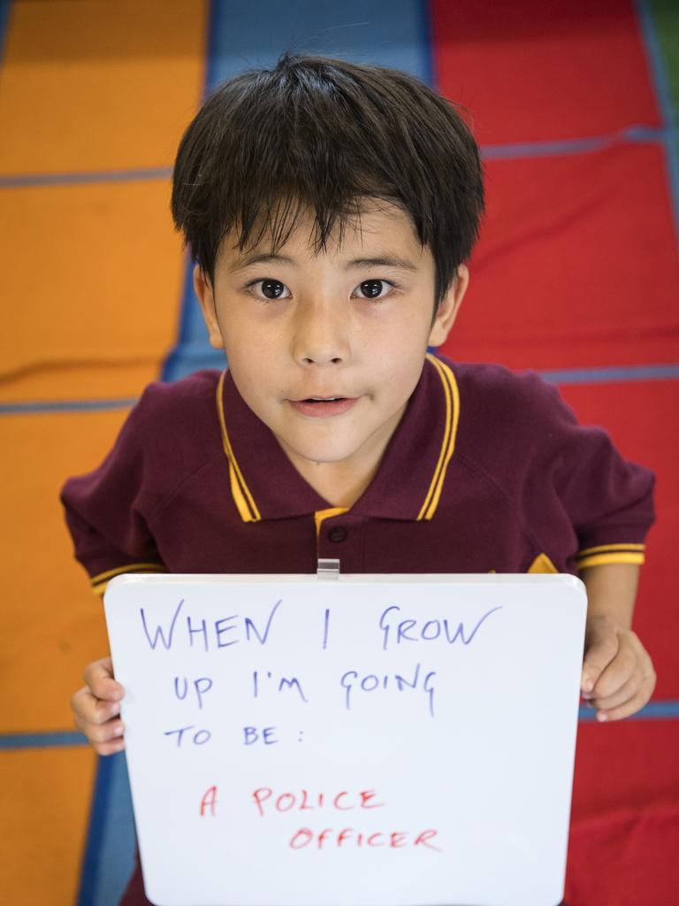 Newtown State School Prep student Sakura on the first day of school, Monday, January 22, 2024. Picture: Kevin Farmer