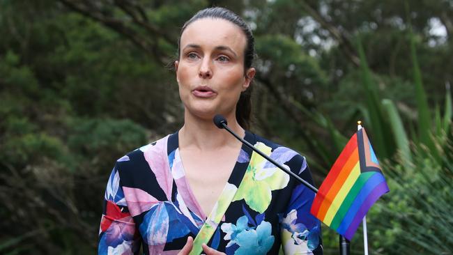 Greens MLC Amanda Cohn, a doctor who prescribes medical abortions and gender transitions, backs the removal if doctors’ rights to a conscience and forcing midwives to conduct medical abortions on babies aged up to 22 weeks. Picture: NewsWire/Gaye Gerard