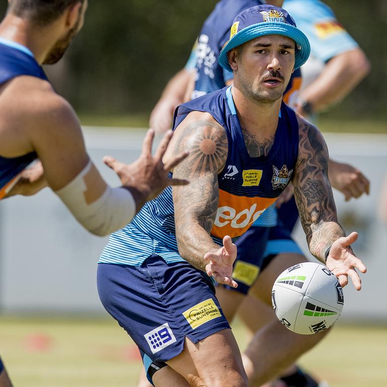 The Gold Coast Titans player, Nathan Peats, at pre-season training, Parkwood. Picture: Jerad Williams