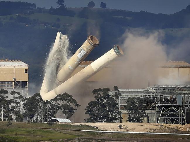 Demolition of the Hazelwood Power Station, Victoria.