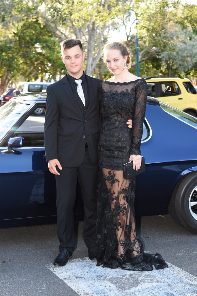 Hervey Bay High formal at the Waterfront - Charlotte Hope and Connor Sell. Picture: Alistair Brightman