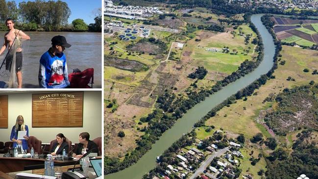 Fishing on the Logan River; and Cr Miriam Stemp tables her two letters asking the state government to look at alternative sites for the proposed treatment plant.