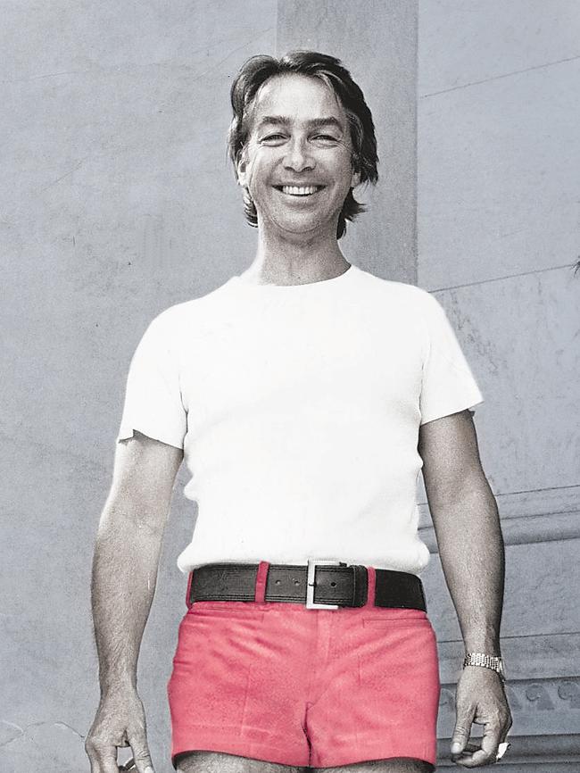 The iconic photo of Premier Don Dunstan in his pink shorts.