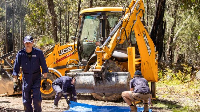 Police carried out an arduous 20-month investigation to find the remains of Carol Clay and Russell Hill. Picture: Jason Edwards