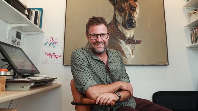 The Australian’s Johannes Leak in his studio. Picture: John Feder