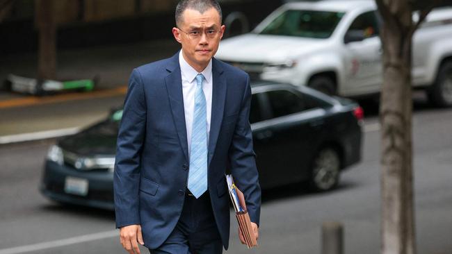 Former Binance CEO Changpeng Zhao is to serve three years in prison after he pleaded guilty to violating laws against money laundering. Picture: Jason Redmond