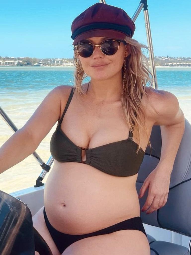 The actor is currently in her third trimester. Picture: Instagram/Sam Frost