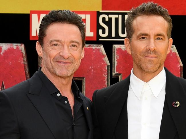 NEW YORK, NEW YORK - JULY 22: (L-R) Hugh Jackman and Ryan Reynolds attend the Deadpool & Wolverine World Premiere at the David H. KochÃ&#130;Â Theater on July 22, 2024 in New York City.  (Photo by Noam Galai/Getty Images for Disney)