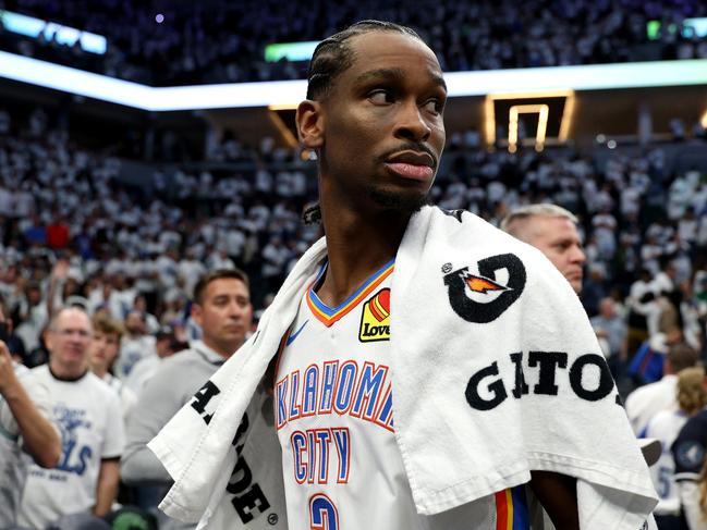 The Timberwolves held Shai Gilgeous-Alexander to 14 points. Picture: David Berding/Getty Images