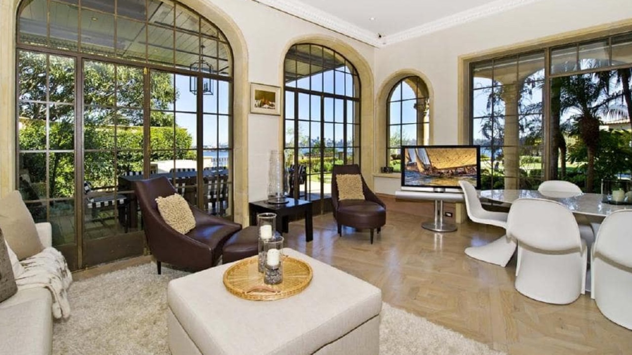 Large windows offer unrivalled views of Sydney Harbour.