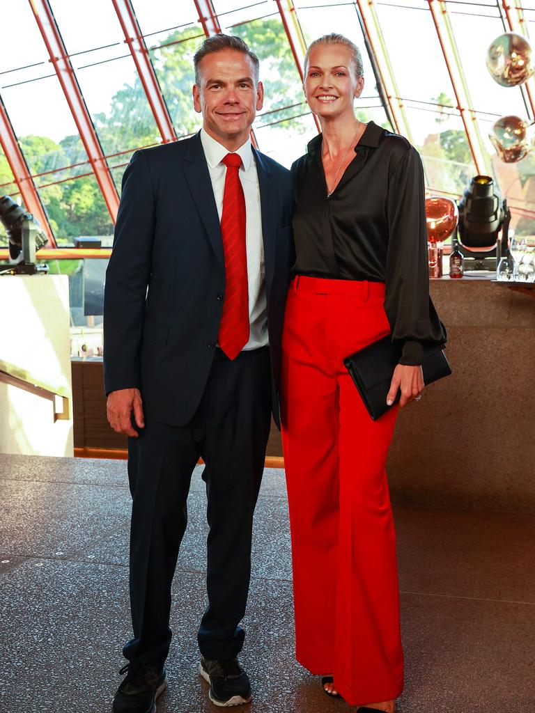 Lachlan and Sarah Murdoch at the Sky News 25th Anniversary celebration. Picture: Justin Lloyd.