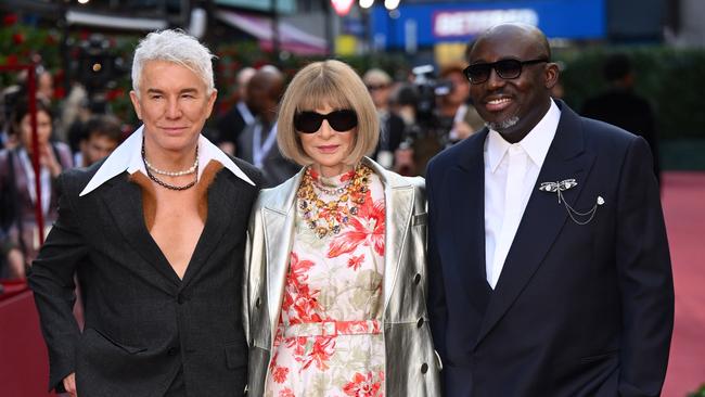 Baz Luhrmann, Anna Wintour and Edward Enninful attend Vogue World: London 2023. Photography: Getty Images