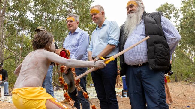 Australian Prime Minister Anthony Albanese attends the Garma Festival. Picture: Tamati Smith/ Getty Images