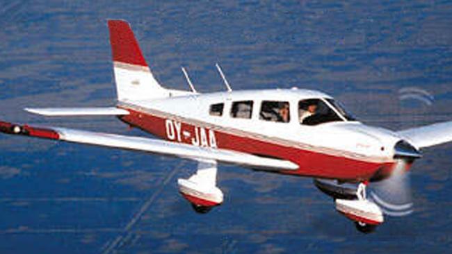 A Piper Cherokee plane, similar to the one that made the emergency landing.