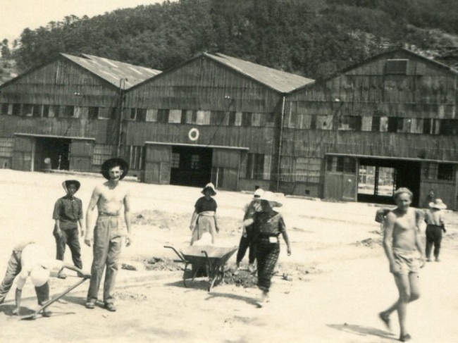 “My father, Jack Frith (3rd from left), in British Commonwealth Occupation Forces rebuilding factories in Japan in 1946.” Picture: Supplied by John Frith