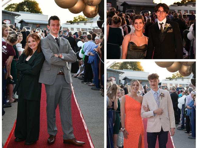 collage of red carpet entries to Warwick State High 2022 Formal