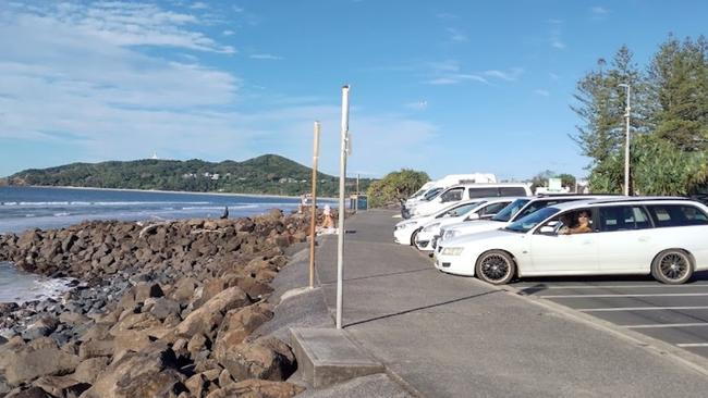 Byron Bay beach car park, near Apex Park. Picture: Google Maps