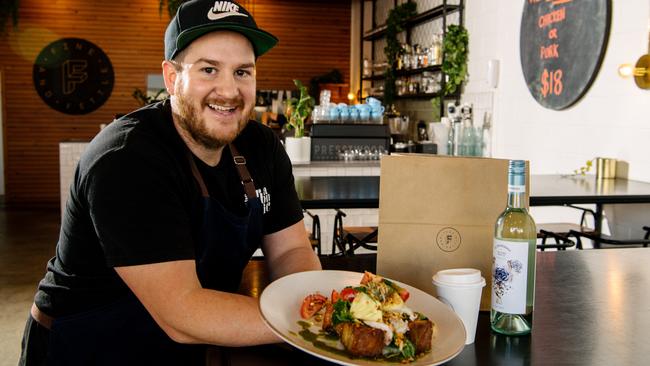 Fine &amp; Fettle restaurant owner Sam Worrall-Thompson in Adelaide. Picture: Morgan Sette