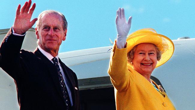 Royal Tour Queen Elizabeth 11 the Queen and Duke Prince Philip leave Tasmania. Picture: Fred Kohl