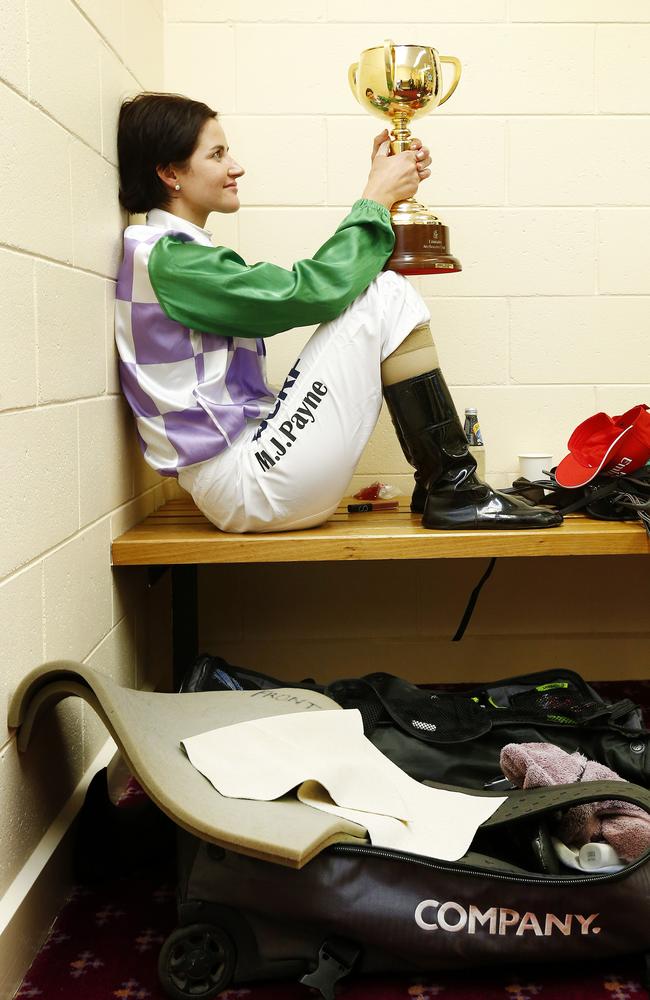 2015: No one gave 100-1 shot Prince of Penzance any chance in the Melbourne Cup. But Michelle Payne rode the race of her life to claim victory and become the first female jockey to win Australia’s greatest race. Picture: Colleen Petch