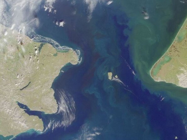 The two Diomede Islands are between Russia and the United States. Picture: Wikimedia Commons