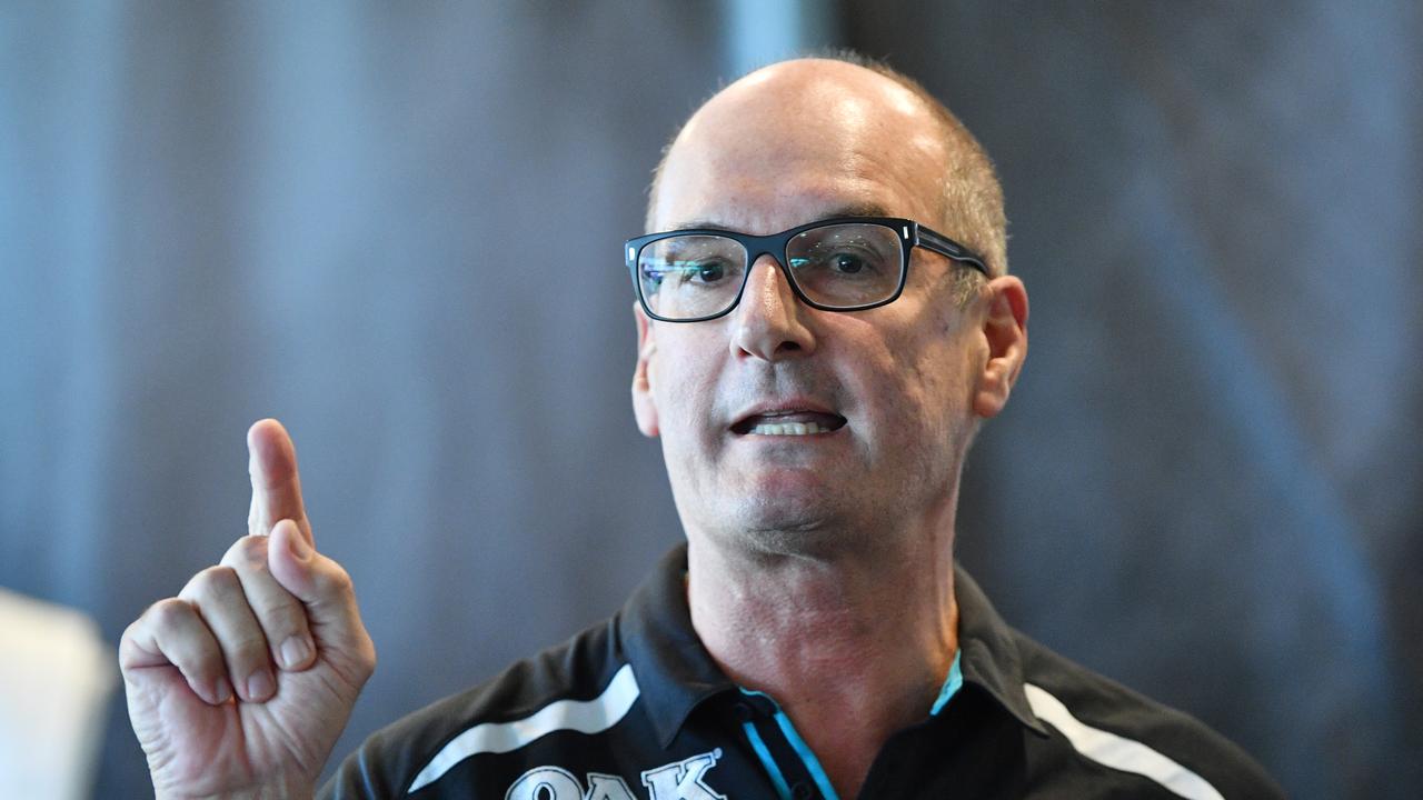 David Koch has vowed to keep fighting for Port Adelaide’s right to wear its traditional prison bar guernsey.