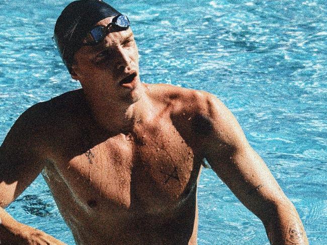 Cody Simpson says he has qualified for Olympic swim trials. Picture: Instagram