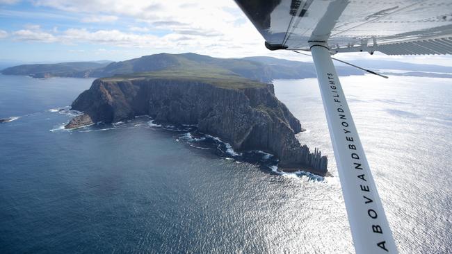 Generic aerial view of Tasman Peninsula from the air. Above and Beyond Tasmanian Seaplanes. Port Arthur – Three Capes Panorama scenic flight. Picture: PATRICK GEE