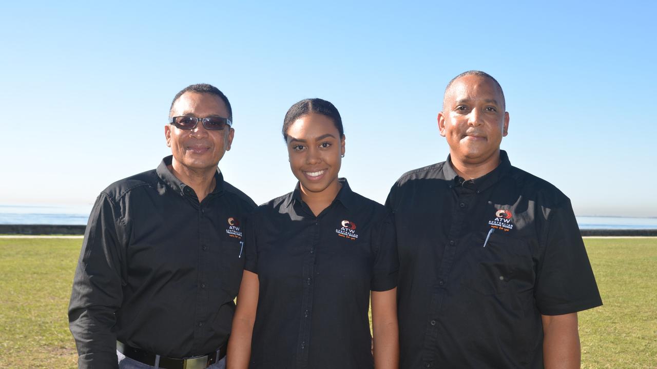 Australian Training Works Group managing director north Tony Martens, general manager Daijah Martens and managing director south Ashley Martens. Picture: Supplied