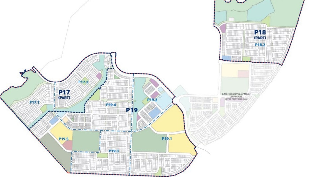 A plan showing the proposed second phase of land release at Gagalba. Photo: RPS Group