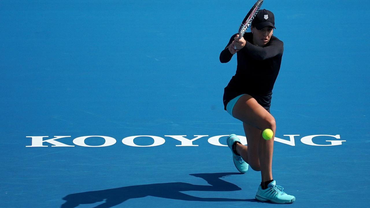 Australia’s No.1 women’s player, Ajla Tomljanovic, will be a likely target for Kooyong Classic organisers. Picture: AAP