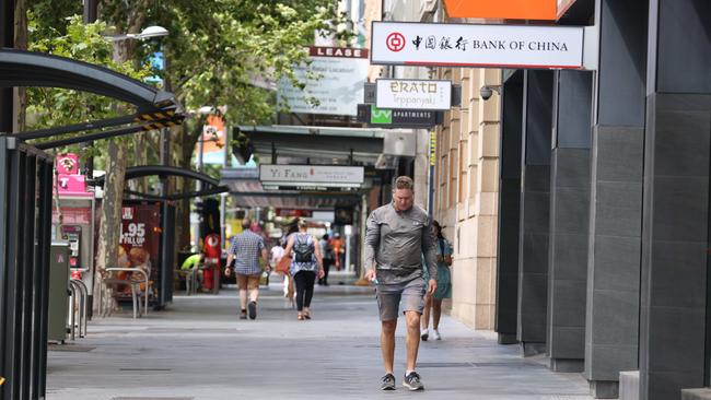 The Adelaide CBD has been struggling since city workers were sent home because of Omicron. Picture: Russell Millard