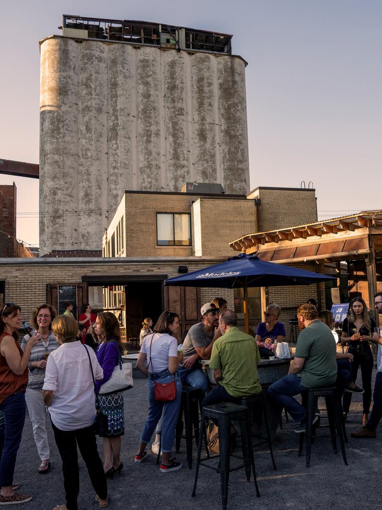 Duende bar, in the shadow of the silos. Picture: Randy Duchaine.