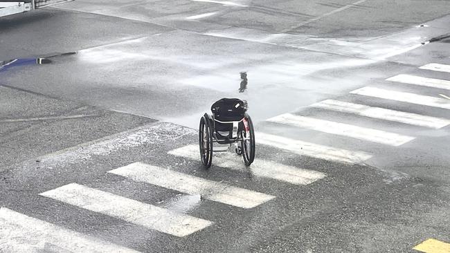 Shane Hryhorec is leading a campaign for better disability access at airports and on airlines with many wheelchair-bound people having a difficult time. Picture: Supplied