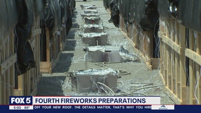 Preparations underway for fireworks display in DC