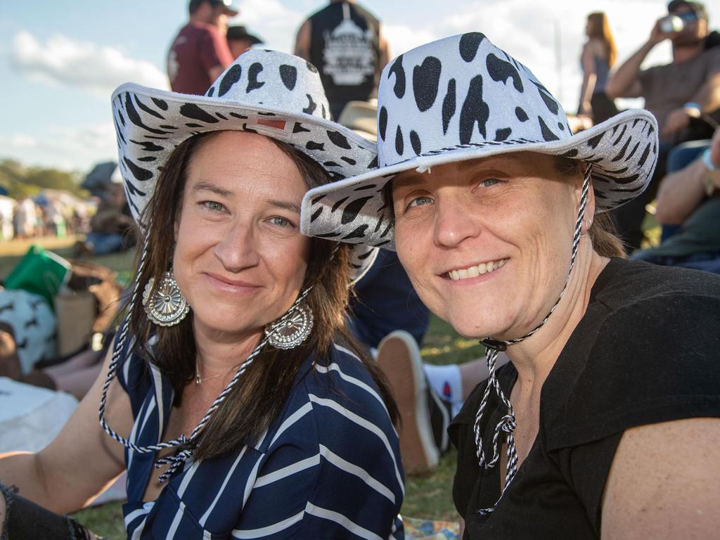 Anna Marks and Leeandra Mahaffey. Meatstock at the Toowoomba Showgrounds. April 15th, 2023