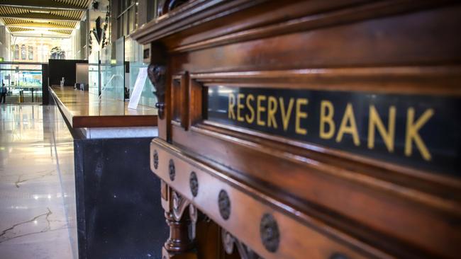 The foyer of the Reserve Bank of Australia in Sydney. After the RBA failed to meet its inflation mandate for five years leading into the pandemic, the review will consider whether the 2-3 per cent target should be lowered – or even scrapped altogether. Picture: Bloomberg