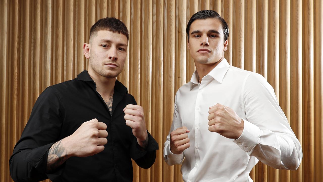 Liam Paro and Brock Jarvis will square off in the ring in Brisbane next Saturday. Picture: Josh Woning