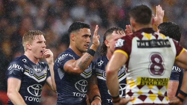 Valentine Holmes has almost matched his 2023 try assist tally just five games into the current season. (Photo by Chris Hyde/Getty Images)