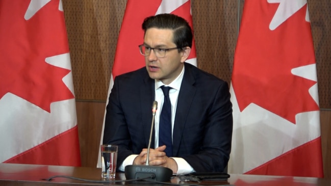 Poilievre doubles down on commitment to further restrict bail