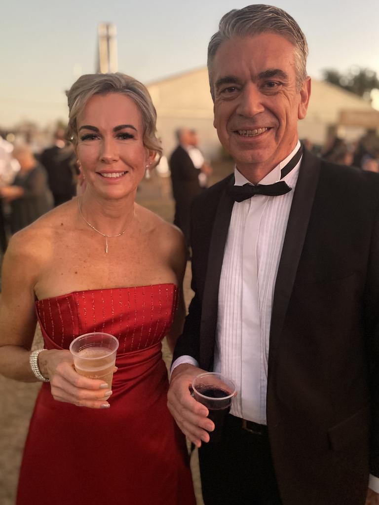 Amy Thompson and Michael Heath enjoy the 2022 Darwin Cup Gala Ball. Picture: NT News