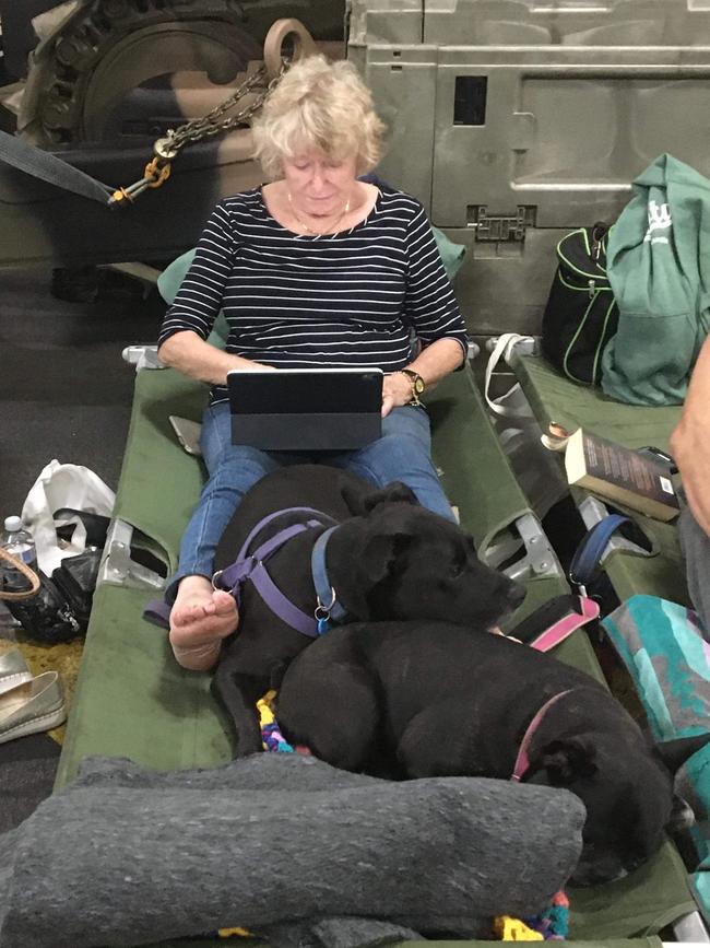 Good company aboard the HMAS Choules. Picture: Cassandra Smith