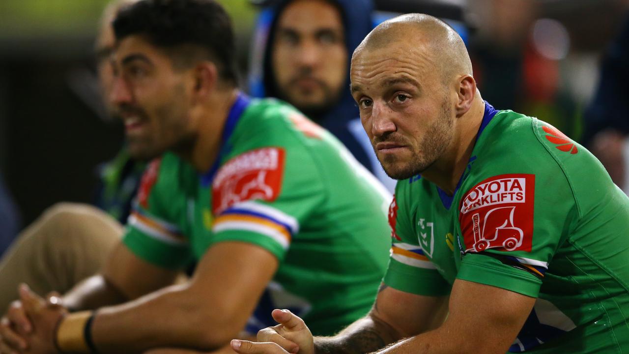 Josh Hodgson spent time on the bench at the Raiders last season. Picture: Matt Blyth/Getty Images