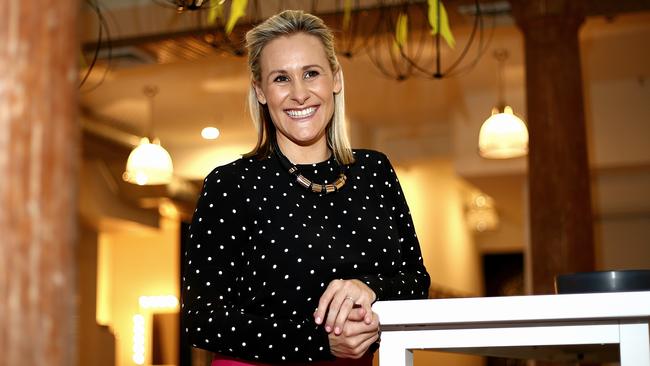 Pictured in her offices in Sydney CBD today is Emma Isaacs who runs Business Chicks. Picture: Tim Hunter.